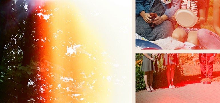 An example of light exposure from mid roll opening